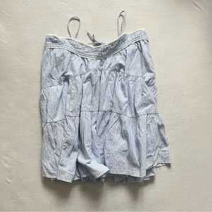 NWT, Free People Blue and White Striped Tiered Mini Dress, tunic, size S